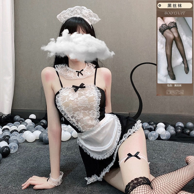 Lace Maid Costume with Accessory Options