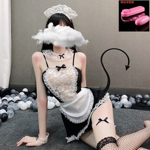Lace Maid Costume with Accessory Options