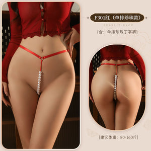 Adjustable Beaded Thong - F301