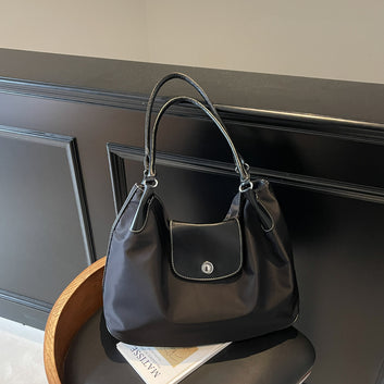 Splicing Large Capacity Dragon Bags Xiang Shoulder Hobo Cloth Bag Simple And Lightweight Versatile Premium Underarm Tote Bag