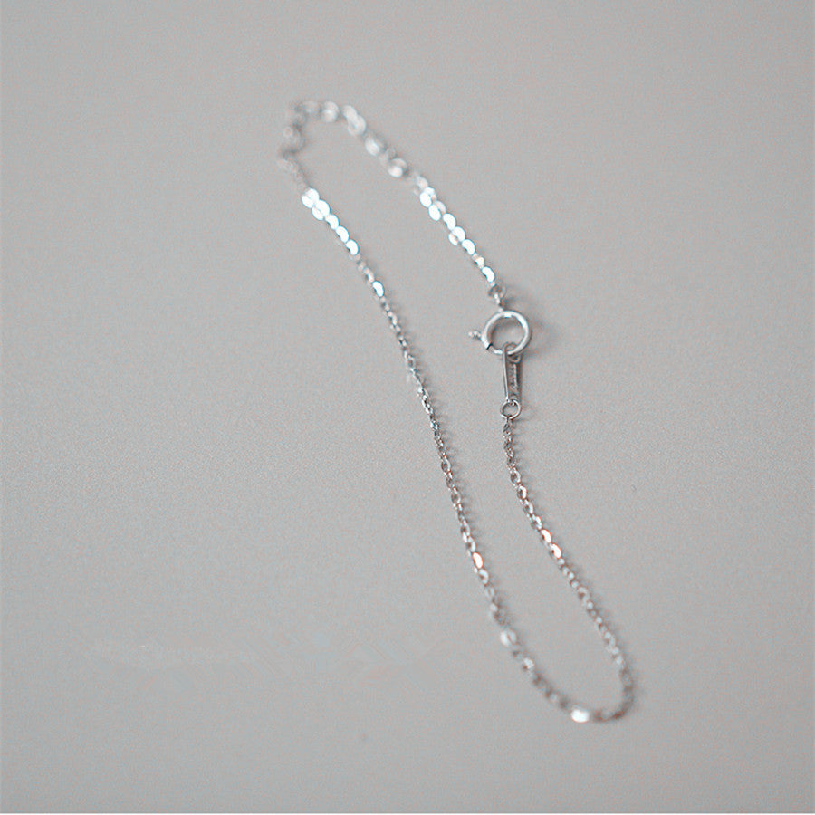 Sterling Silver Ultra Fine Chain Bracelet - view 6