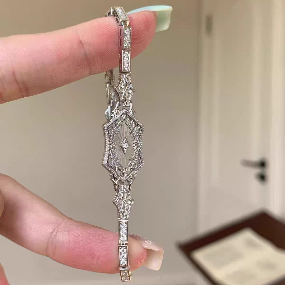 Vintage Filigree Bracelet or Lace-Window Necklace - view 4