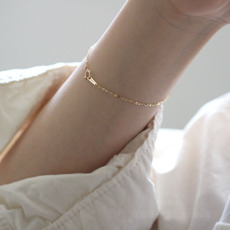 Sterling Silver Ultra Fine Chain Bracelet - main view