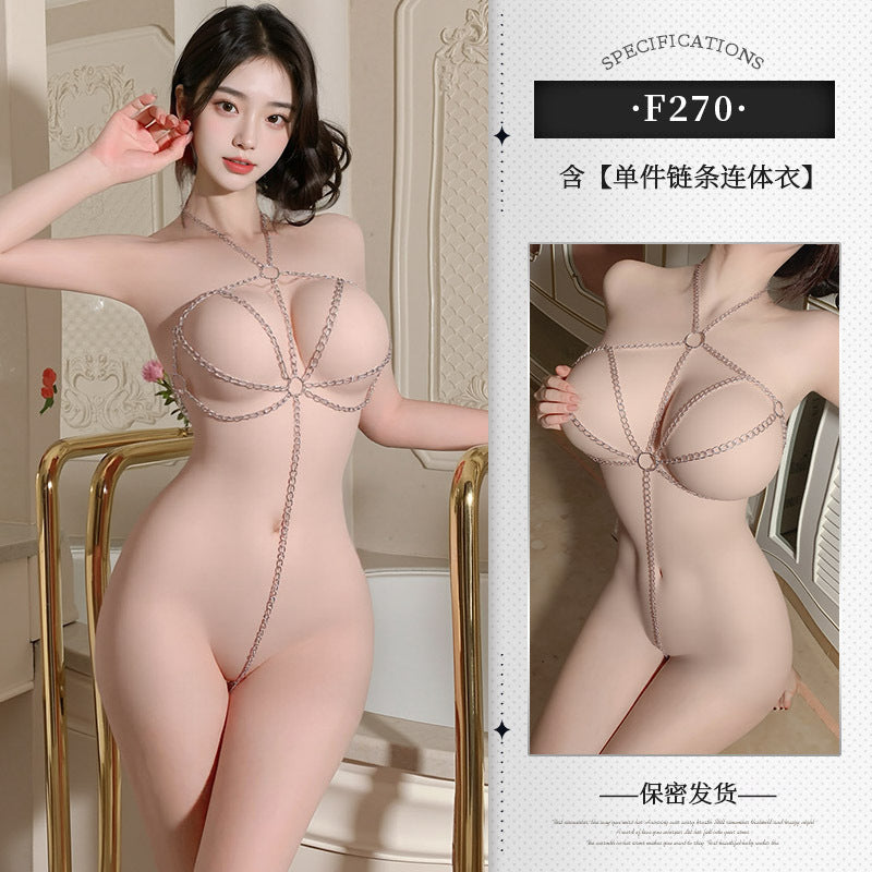 Adjustable Silver-Tone Chain Lingerie - 270