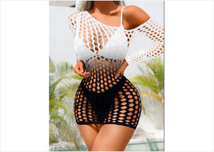 Sheer Mesh Bodysuit with Colour and Gradient Options