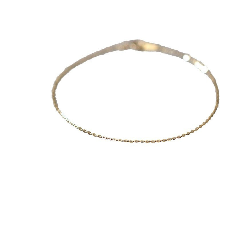 Sterling Silver Ultra Fine Chain Bracelet - view 5