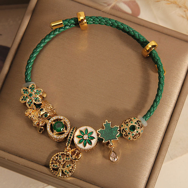 Green Woodland Charm Bracelet - view 2