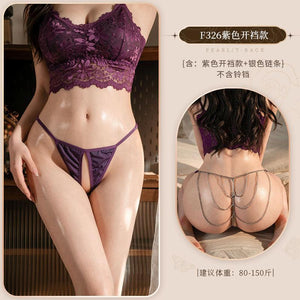 Chain and Bell Detail Thong - F326