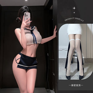 Blue and White Adult Costume Set - 5447