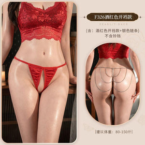 Chain and Bell Detail Thong - F326