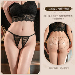 Chain and Bell Detail Thong - F326
