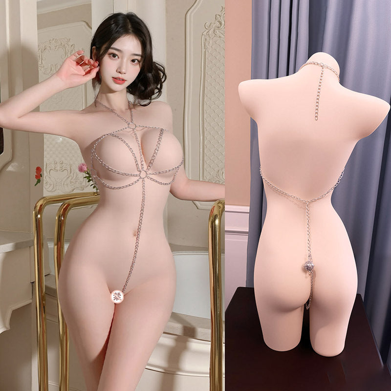 Adjustable Silver-Tone Chain Lingerie - 270