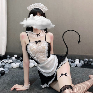 Lace Maid Costume with Accessory Options