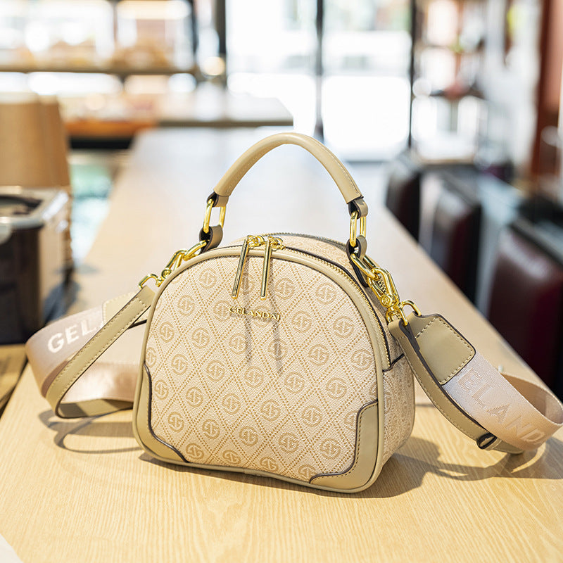 Stylish Printed Round Handbag 9360