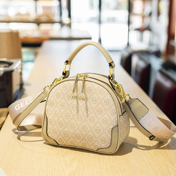 Stylish Printed Round Handbag 9360