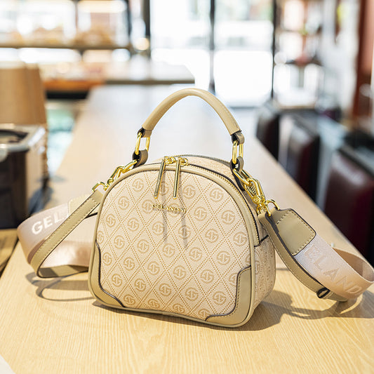 Stylish Printed Round Handbag 9360