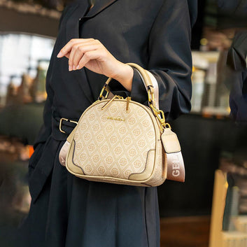 Stylish Printed Round Handbag 9360