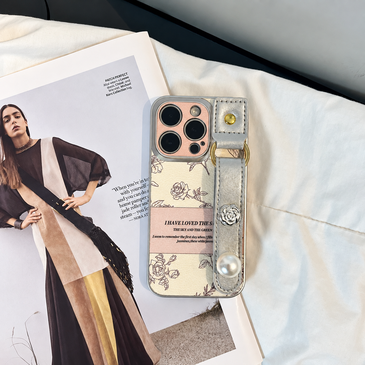 Rose & Camellia iPhone Case