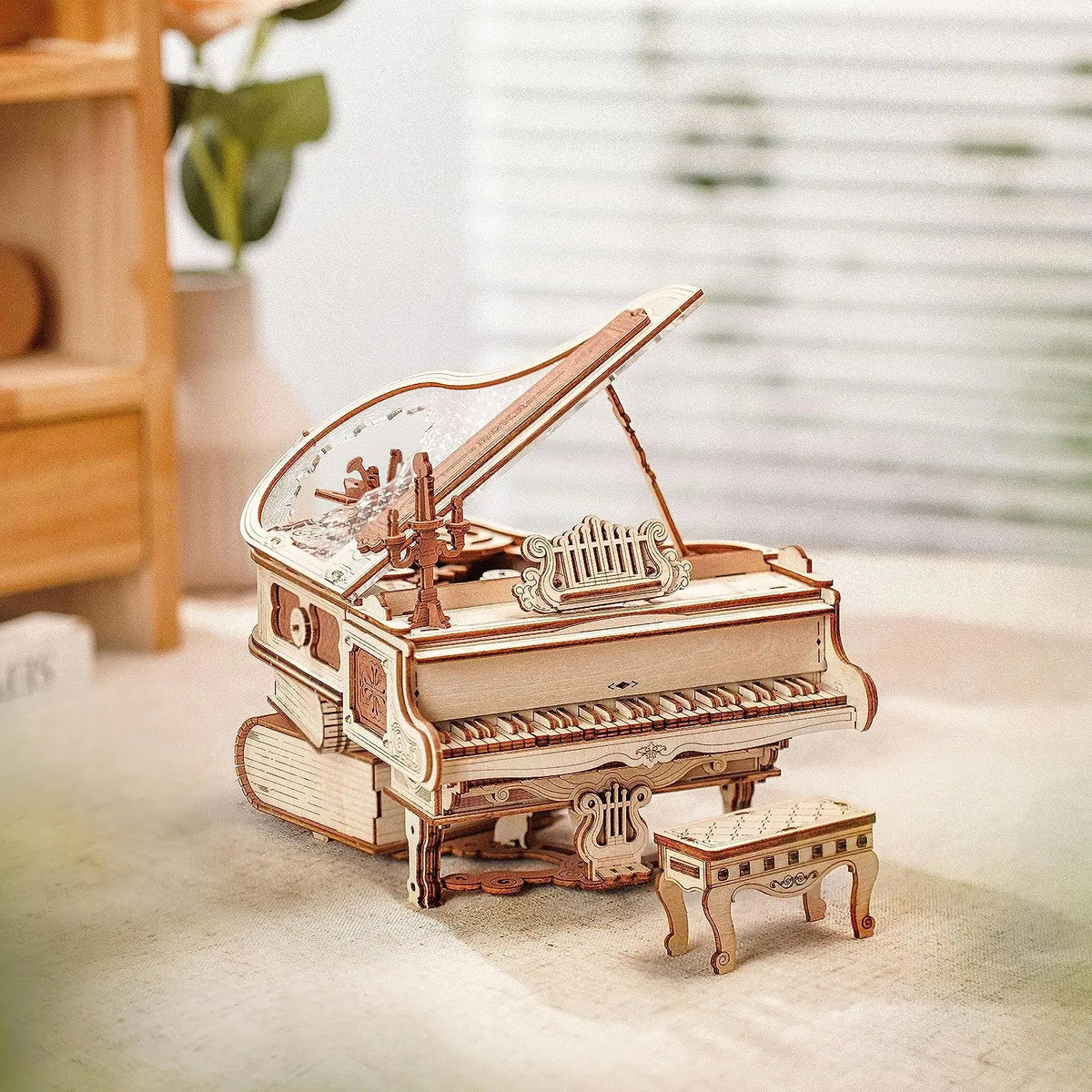 Magic Piano Mechanical Music Box Wooden Puzzle AMK81 - view 2