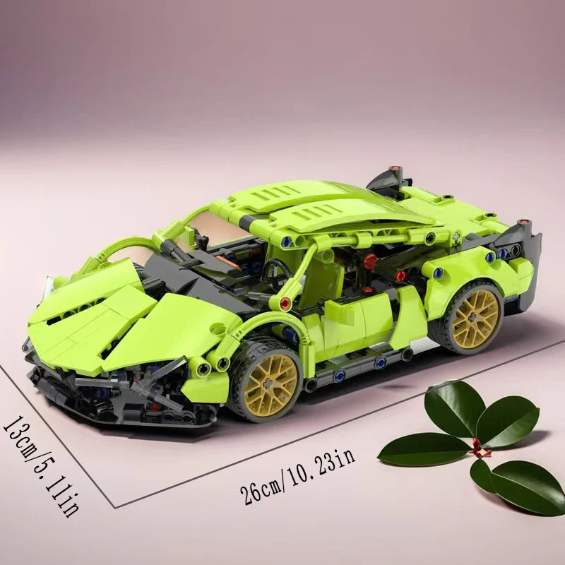 Green Racing Car Building Set 1623 Pieces CP1084 - view 5