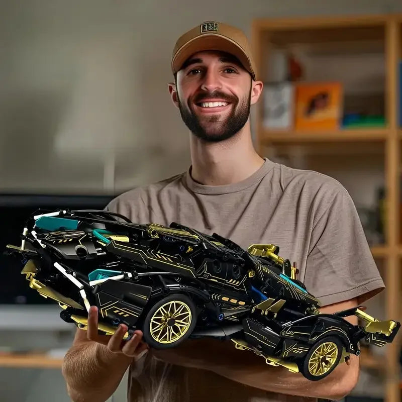 Black and Gold Racing Car Building Set CP1082 - view 5