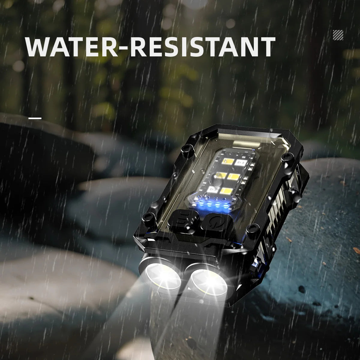 Mini Rechargeable Keychain Torch Light for Outdoor Camping Hiking