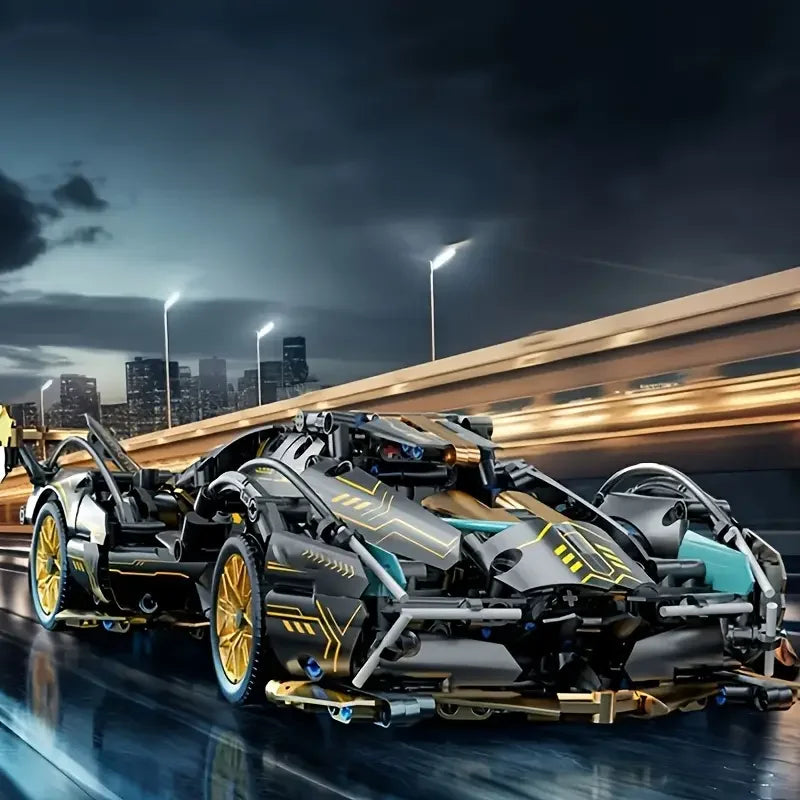 Black and Gold Racing Car Building Set CP1082 - view 4