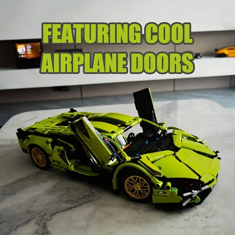 Green Racing Car Building Set 1623 Pieces CP1084 - view 3