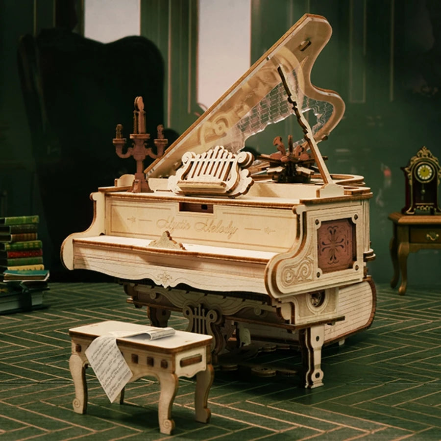 Magic Piano Mechanical Music Box Wooden Puzzle AMK81 - view 3