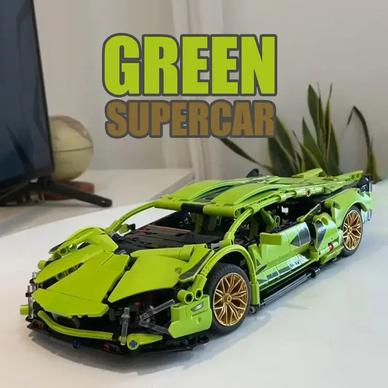 Green Racing Car Building Set 1623 Pieces CP1084 - view 4