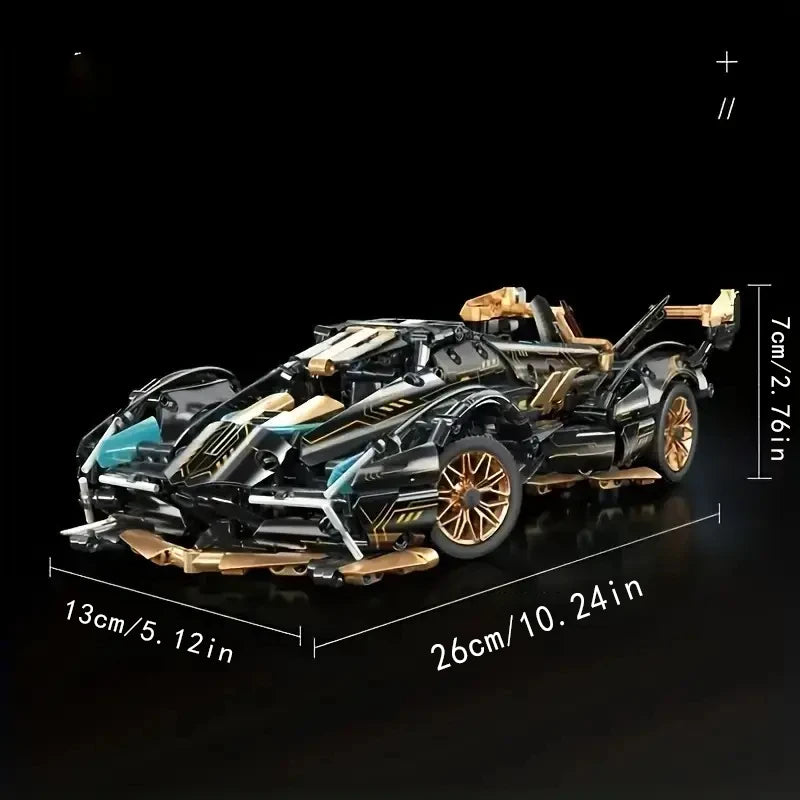 Black and Gold Racing Car Building Set CP1082 - view 6