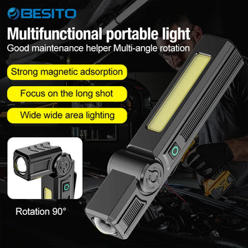 Mini USB Rechargeable Flashlight with Magnet