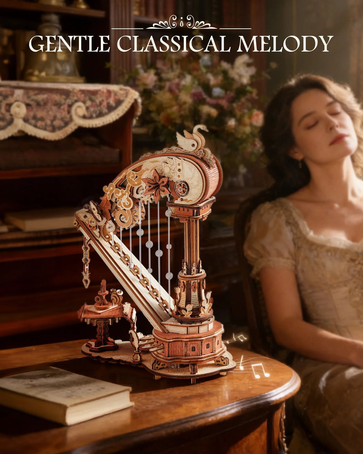 Magic Harp Mechanical Music Box 350-Piece Wooden Puzzle - view 3