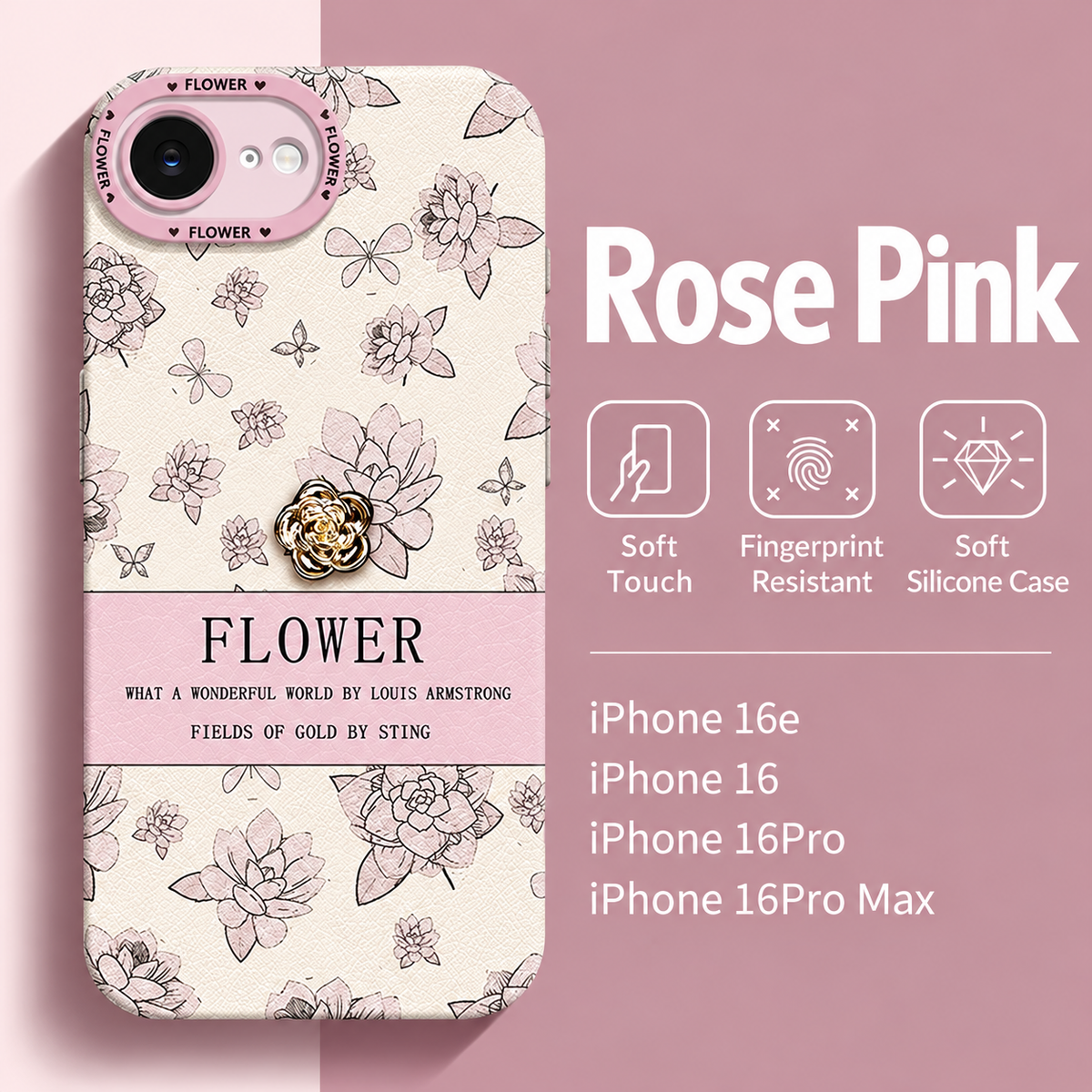 Sketched Flower iPhone Case
