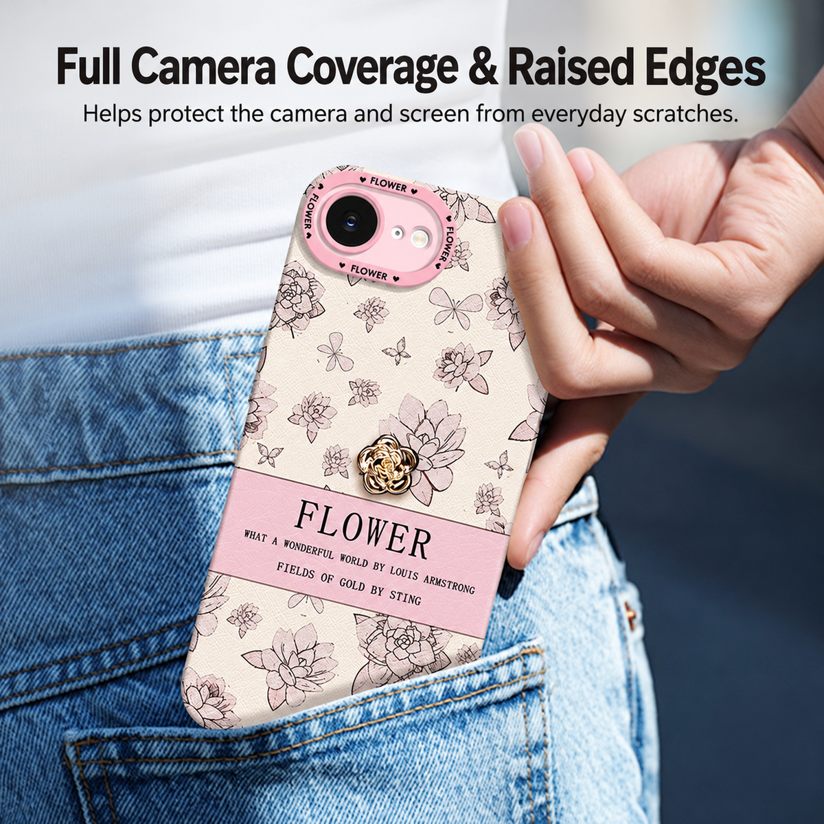 Sketched Flower iPhone Case