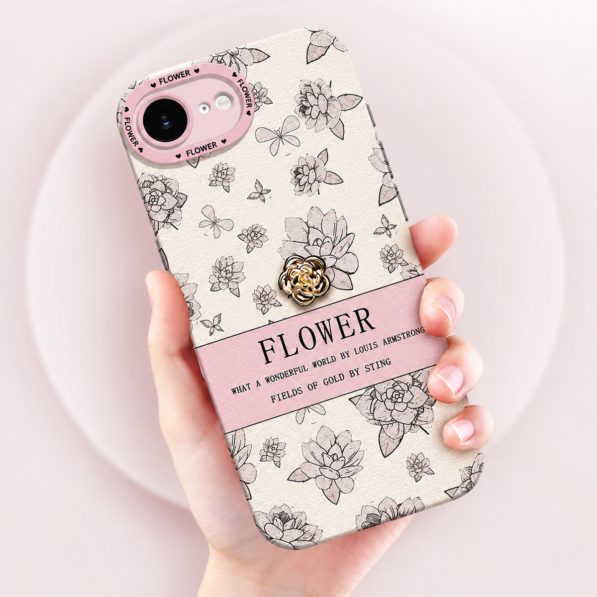 Sketched Flower iPhone Case