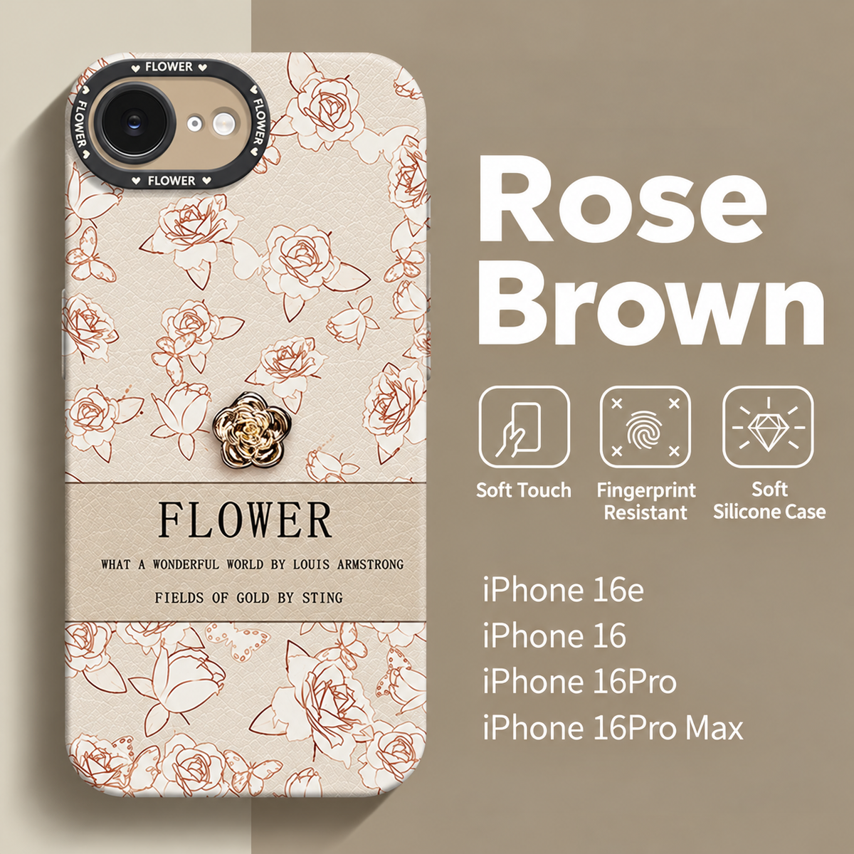 Sketched Flower iPhone Case