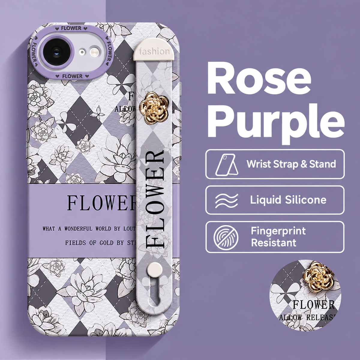 Sketched Flower iPhone Case