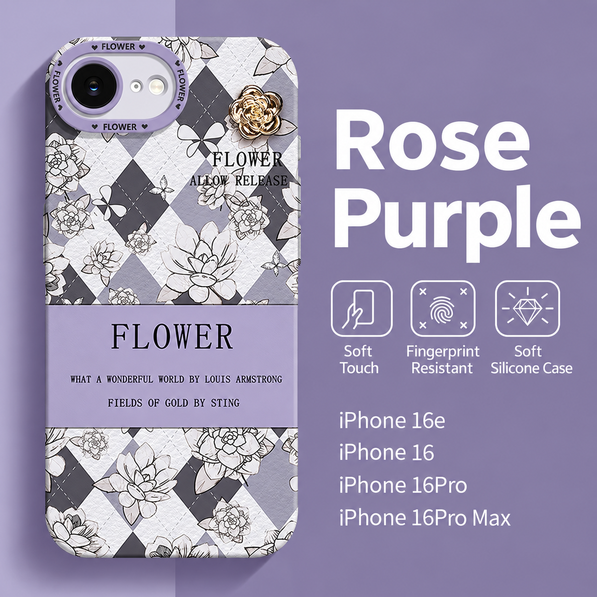 Sketched Flower iPhone Case