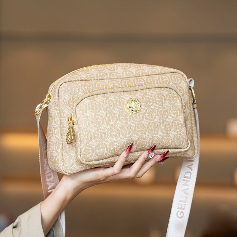 Minimalist Printed Square Crossbody Bag 8010