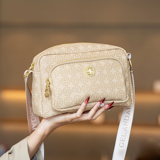 Minimalist Printed Square Crossbody Bag 8010