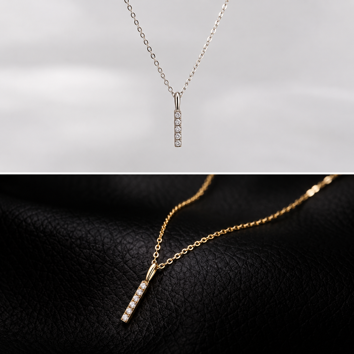 The Elira Linear Zircon Necklace
