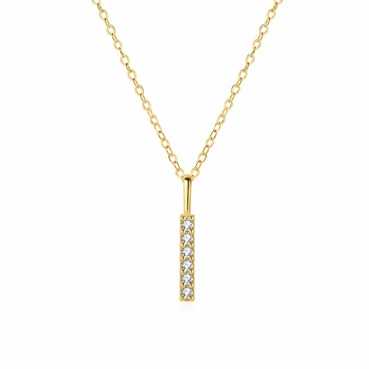 The Elira Linear Zircon Necklace