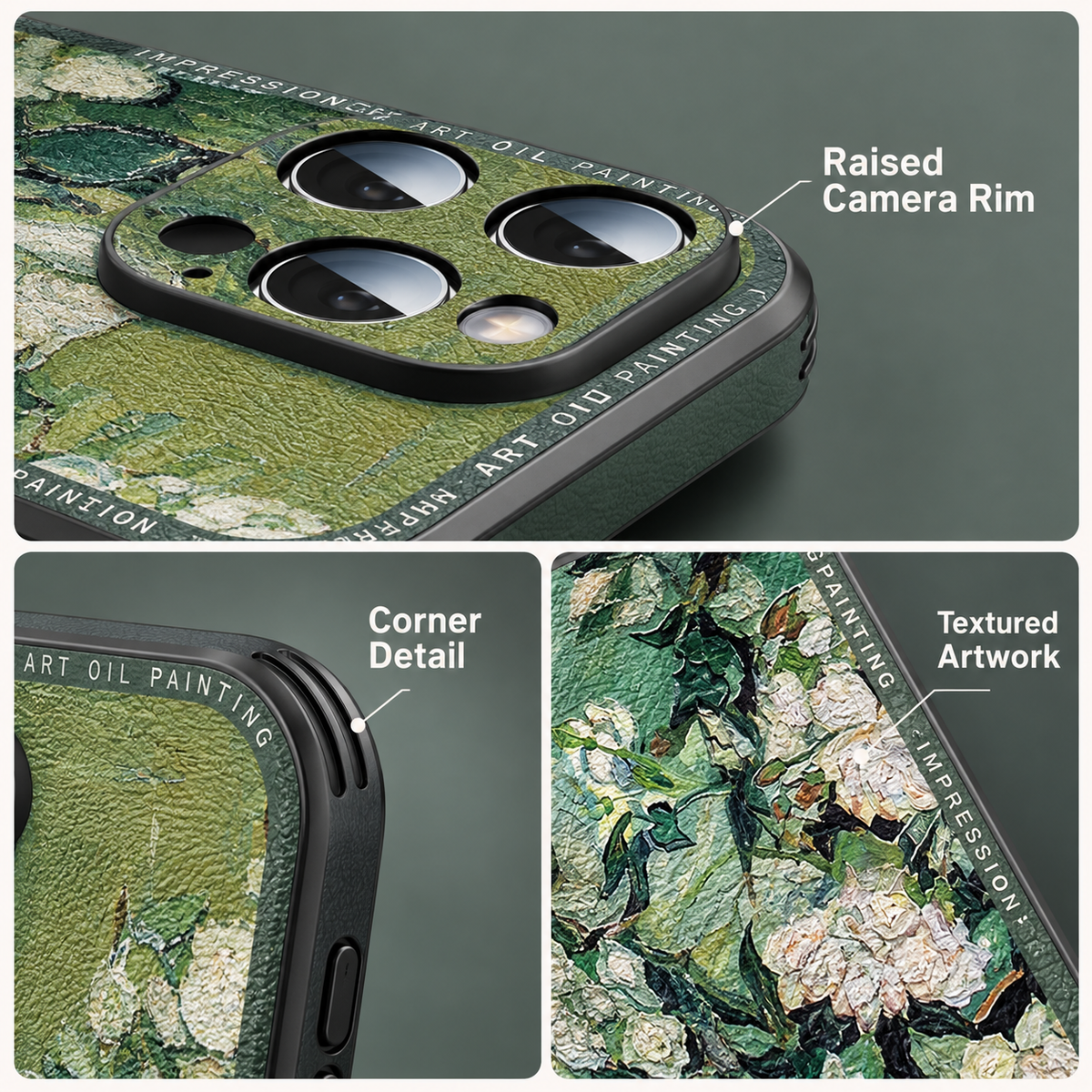 The Gallery 3D Lambskin Art iPhone Case