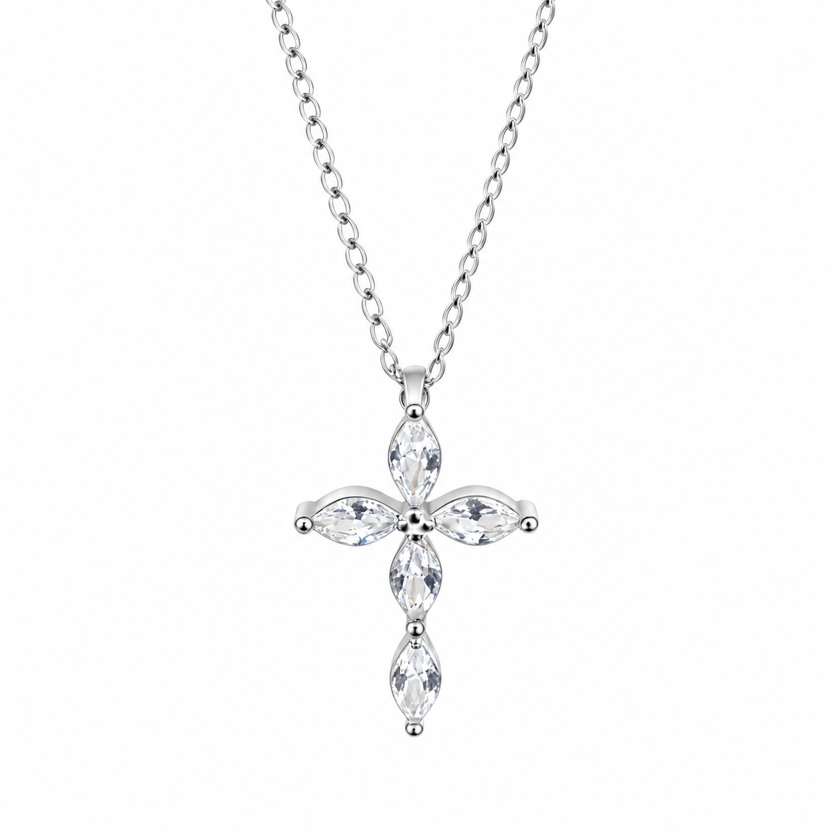The Seraphine Cross Pendant Necklace