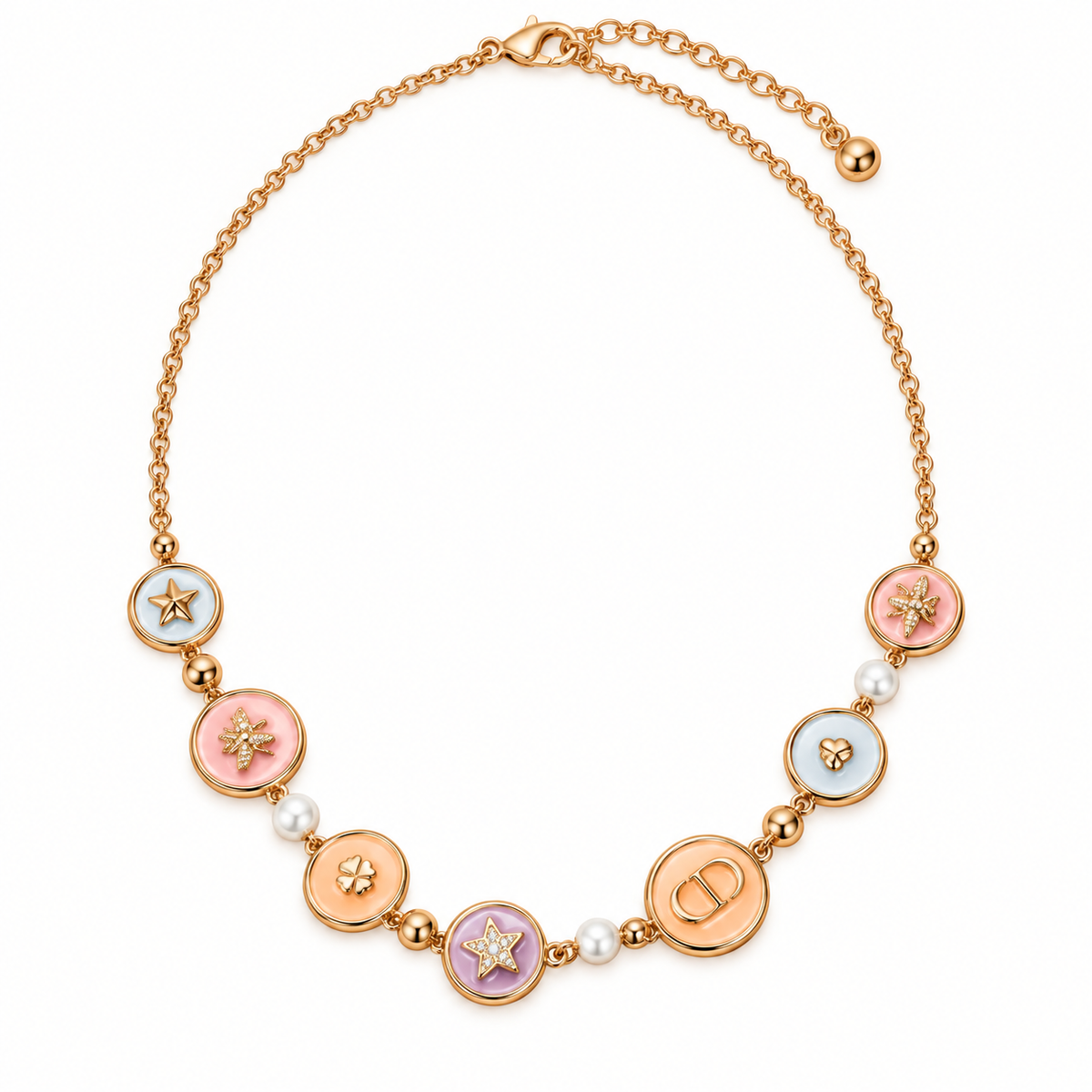 The Celia Macaron Charm Necklace & Bracelet