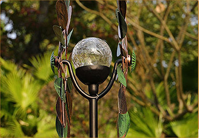 Outdoor Solar Light Wind Spinner Windmill