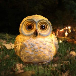 Solar Garden Owl Night Lights for Yard, Patio