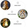 Solar Dog Ornaments Lights for Patio, Lawn, Yard