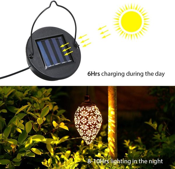 Hanging Waterproof Solar Metal Lights